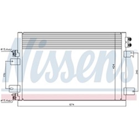 940151 Condenser, air conditioning NISSENS