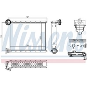 73345 Heat Exchanger, interior heating NISSENS - Top1autovaruosad