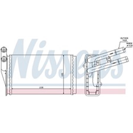 70221 Heat Exchanger, interior heating NISSENS