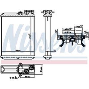 NIS 707102 Heater fits: VOLVO S60 I, S80 I, V70 II, XC70 I, XC90 I 2.0 4.4 1