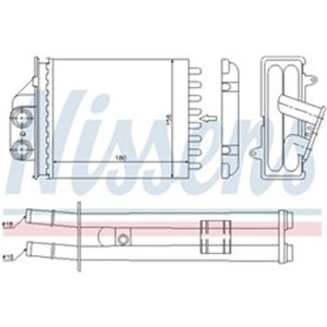 NISSENS 71453 - Heater fits: FIAT 500, 500 C, PANDA; FORD KA 0.9-1.4CNG 09.03-