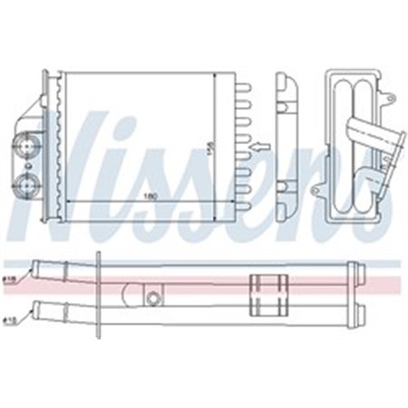 NISSENS 71453 - Heater fits: FIAT 500, 500 C, PANDA FORD KA 0.9-1.4CNG 09.03-