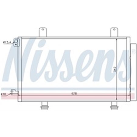 NISSENS 94979 - A/C-kondensor (med torktumlare) passar: FIAT SEDICI SUZUKI SX4 1.5-1.9D 06.06-