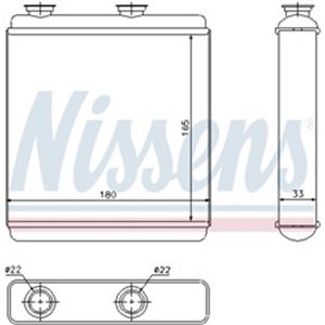 NISSENS 72663 - Heater fits: OPEL MERIVA A 1.3D-1.8 05.03-05.10