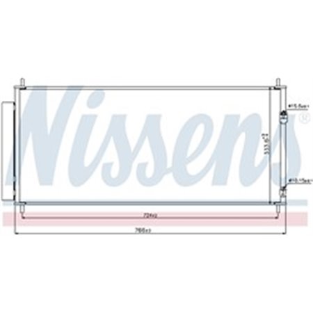 940240 Condenser, air conditioning NISSENS