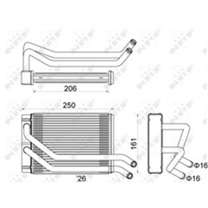 NRF 54313 - Heater fits: HYUNDAI SANTA FÉ I 2.0-2.7 02.01-03.06