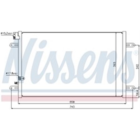 94854 Condenser, air conditioning NISSENS