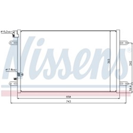 NISSENS 94854 - A/C condenser fits: AUDI A6 ALLROAD C6, A6 C6 2.7D-5.2 05.04-08.11