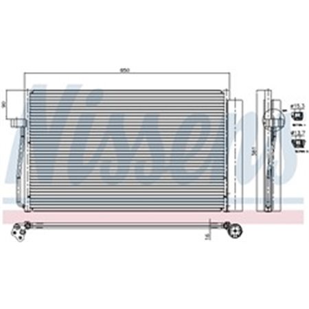 94747 Condenser, air conditioning NISSENS