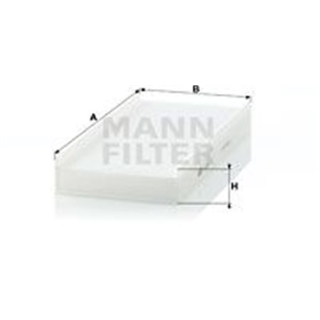 MANN-FILTER CU 3240 - Cabin filter fits: CITROEN C5, C5 II, C6 PEUGEOT 407 1.6D-3.0 03.04-