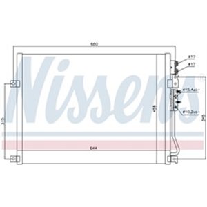 NISSENS 94931 - A/C condenser fits: JEEP COMMANDER, GRAND CHEROKEE III 3.0D-6.1 10.04-12.10