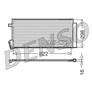 DENSO DCN09018 - A/C condenser (with dryer) fits: FIAT DOBLO, DOBLO CARGO 1.3D-2.0D 01.10-