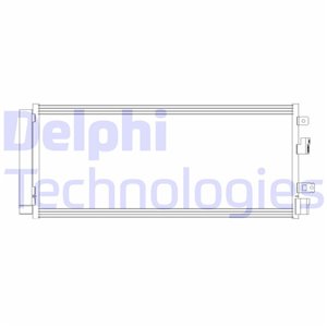 DELPHI CF20381 - A/C condenser (with dryer) fits: OPEL CORSA E 1.0-1.6 09.14-