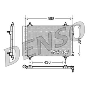 DCN07008 Condenser, air conditioning DENSO - Top1autovaruosad