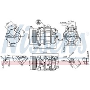 890069 Kompressor,kliimaseade NISSENS - Top1autovaruosad