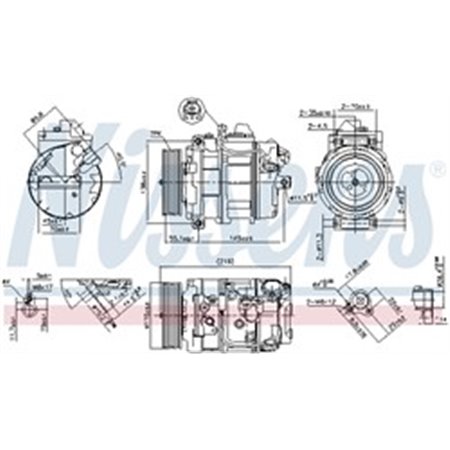 890069 Kompressor, luftkonditionering NISSENS