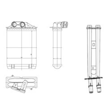 54415 Теплообменник, отопление салона NRF