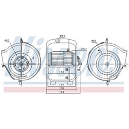 87768 Interior Blower NISSENS