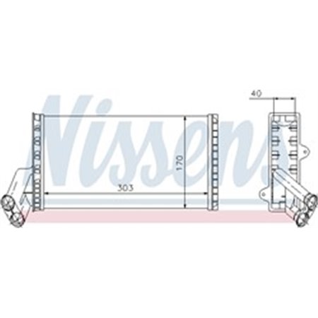 71149 Heat Exchanger, interior heating NISSENS