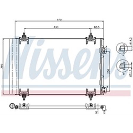 94826 Condenser, air conditioning NISSENS