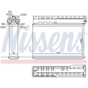 NISSENS 70512 - Heater fits: BMW 3 (E36), 5 (E39) 1.6-3.2 09.90-06.03