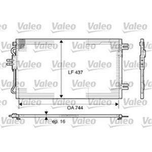 VALEO 817739 - A/C condenser fits: CHRYSLER VOYAGER IV 2.8D 06.04-12.08
