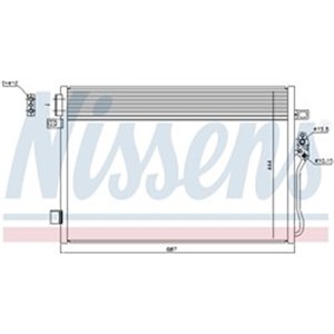 NISSENS 940379 - A/C condenser fits: DODGE JOURNEY; FIAT FREEMONT 2.0D-3.6 06.08-