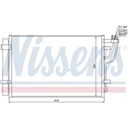 94981 Kondensor, luftkonditionering NISSENS