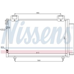 94730 Kondensor, luftkonditionering NISSENS - Top1autovaruosad