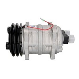 TCCI QP15-1321 - Universal A/C compressor QP15, way of fitting Eye, pulley diameter 135mm, pulley type A2, 12V (oil included)