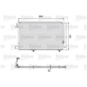 VALEO 814294 - A/C condenser fits: FORD FIESTA VI 1.25-1.6 06.08-