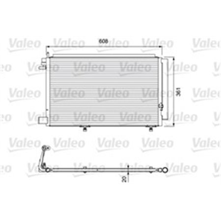 814294 Condenser, air conditioning VALEO