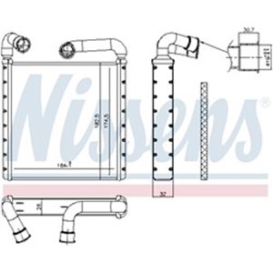 NISSENS 73943 - Heater fits: MAN TGE; AUDI Q3, TT; SEAT ATECA; SKODA KAROQ, KODIAQ, OCTAVIA III, SUPERB III; VW ARTEON, CRAFTER,