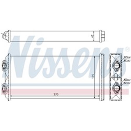 71925 Heat Exchanger, interior heating NISSENS