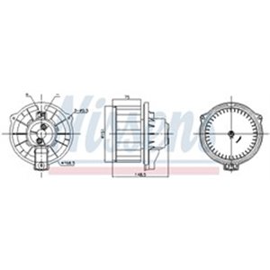 NIS 87795 Õhupuhur sobib: TOYOTA AVENSIS, COROLLA, COROLLA VERSO 1.4 2.4 10