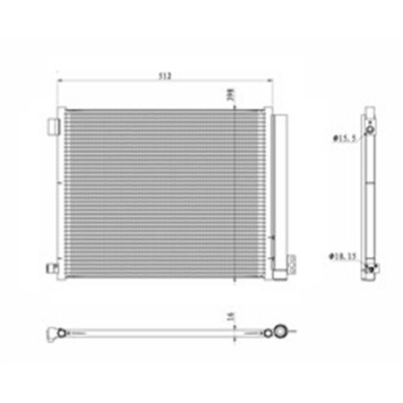 350469 Lauhdutin, ilmastointi NRF