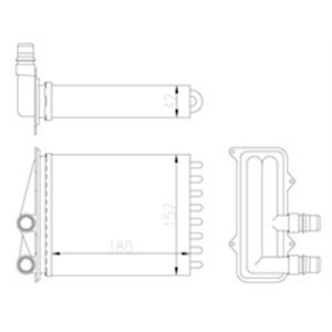 54412 Heat Exchanger, interior heating NRF - Top1autovaruosad