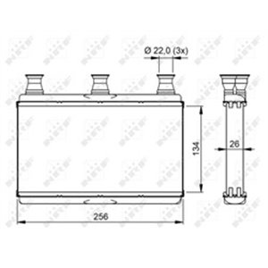 NRF 54311 Kütteseade sobib: BMW 5 (E60), 5 (E61), 6 (E63), 6 (E64) 2.0 5.0 