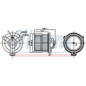 87809 Вентилятор салона NISSENS - Top1autovaruosad