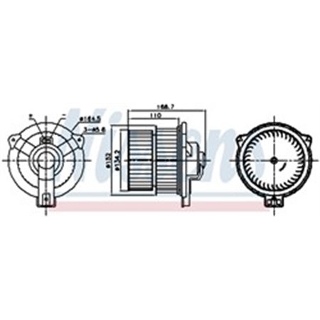 87809 Вентилятор салона NISSENS