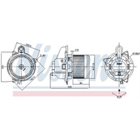 87501 Вентилятор салона NISSENS