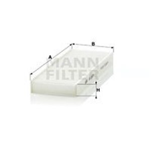 MANN-FILTER CU 2623 - Cabin filter fits: NISSAN CABSTAR, NAVARA, NP300, NP300 NAVARA, PATHFINDER II, PATHFINDER III, PICK UP, RO