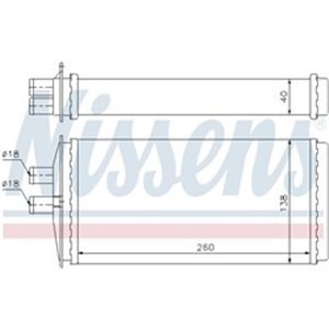 NISSENS 73655 - Heater fits: SKODA FELICIA CUBE, FELICIA I, FELICIA II; VW CADDY II 1.3/1.6 10.94-04.02