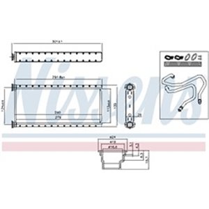 73002 Heat Exchanger, interior heating NISSENS - Top1autovaruosad