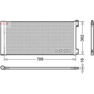 DCN23042 Condenser, air conditioning DENSO - Top1autovaruosad