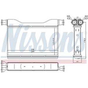 70528 Heat Exchanger, interior heating NISSENS - Top1autovaruosad