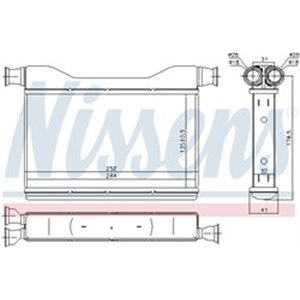 70528 Теплообменник, отопление салона NISSENS - Top1autovaruosad