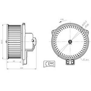 NRF 34291 Air blower fits: TOYOTA LAND CRUISER 90 2.7/3.0D/3.4 06.95 12.02