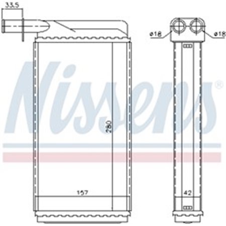 73385 Heat Exchanger, interior heating NISSENS