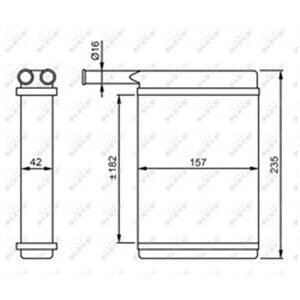 52221 Värmeväxlare, invändig uppvärmning NRF - Top1autovaruosad
